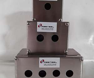 Caixa botoeira inox com tampa Caixa botoeira inox com tampa