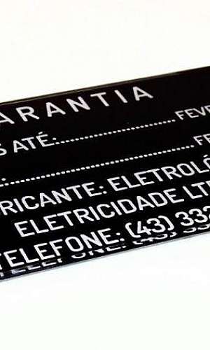 Etiqueta acrílica para painel elétrico industrial SP Etiqueta acrílica para painel elétrico industrial SP